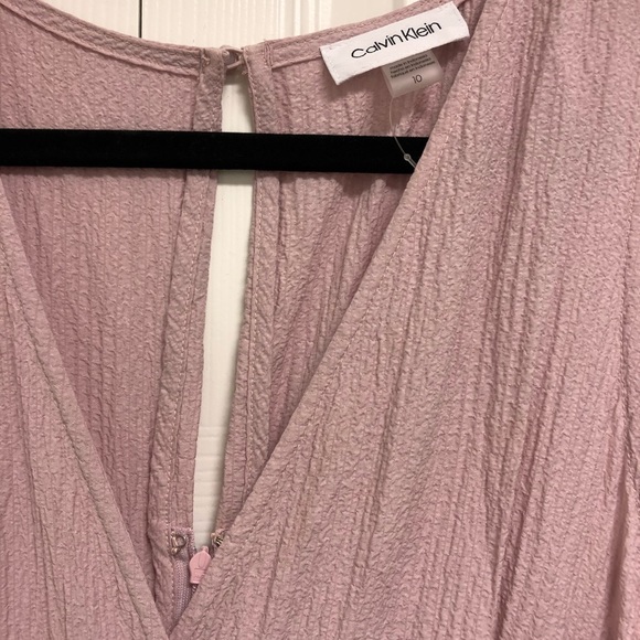 Calvin Klein Raffled faux wrap dress - Picture 6 of 8